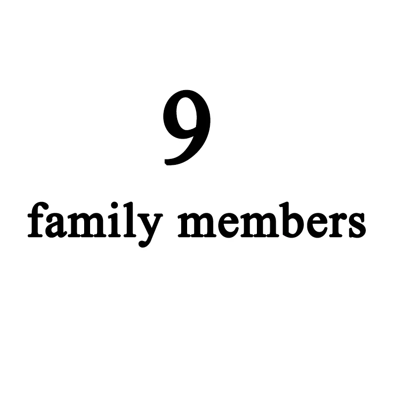 9 family members Модный семейный брелок с гравировкой, семейный именной и именной брелок для домашних животных, держатель для ключей, бирка - Цвет: 9 family members