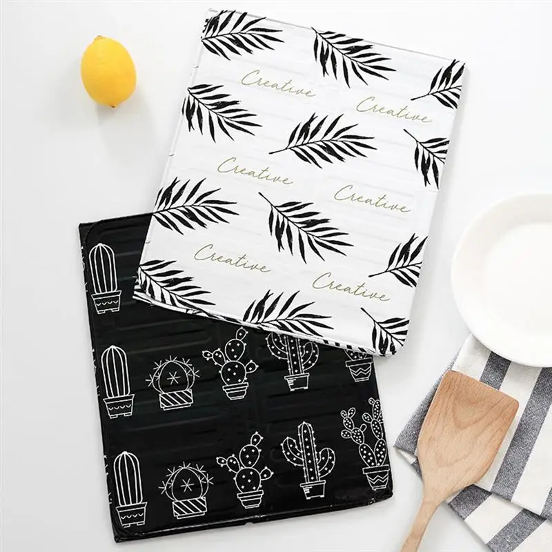 2pcs Foldable Aluminum Foil Heat-insulation Oil Plate Damper Oil Splash Board Anti-splash Oil Baffle for Kitchen