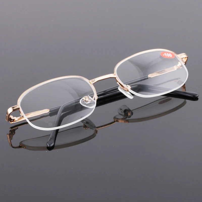 Zilead Aolly готовая близорукость полуоправные очки деловые очки для близоруких очки With-1.0to-4.0 для мужчин и женщин