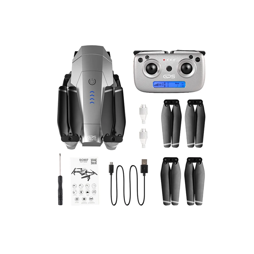 SG907 gps Дрон 1080 P/4 K HD камера с широким углом обзора 5G wifi FPV RC Квадрокоптер складной Следуйте за мной жестом Режим фото Дрон игрушки
