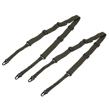 

2 Point Rifle Sling, Multi-Use Two point Gun Sling with Length Adjuster for Hunting, Shooting，CS(2 pack)