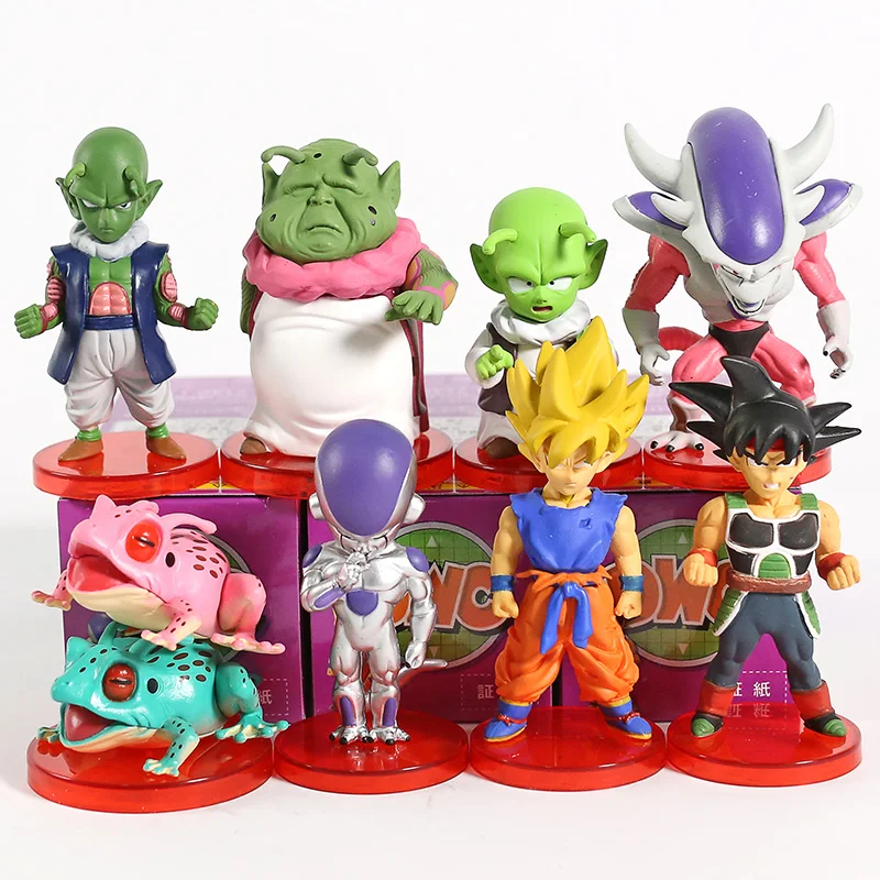 Dragon Ball Super WCF DWC Goku Gohan Bulma Krillin Kaio Bubbles Ox-King Chichi Pilaf Shu Mai ПВХ Фигурки игрушки 8 шт./компл