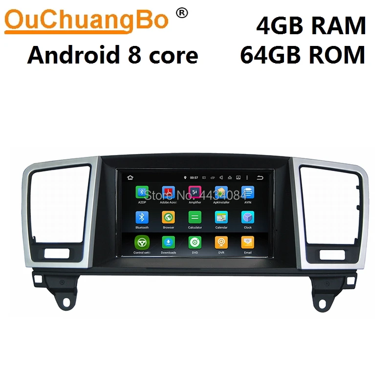 Ouchuangbo автомобильное радио с gps стерео для MB Benz ML350 GL350 2012 2015 W166 bt swc mirror link 8 ядер 4 + 64 android 10 OS|Мультимедиаплеер