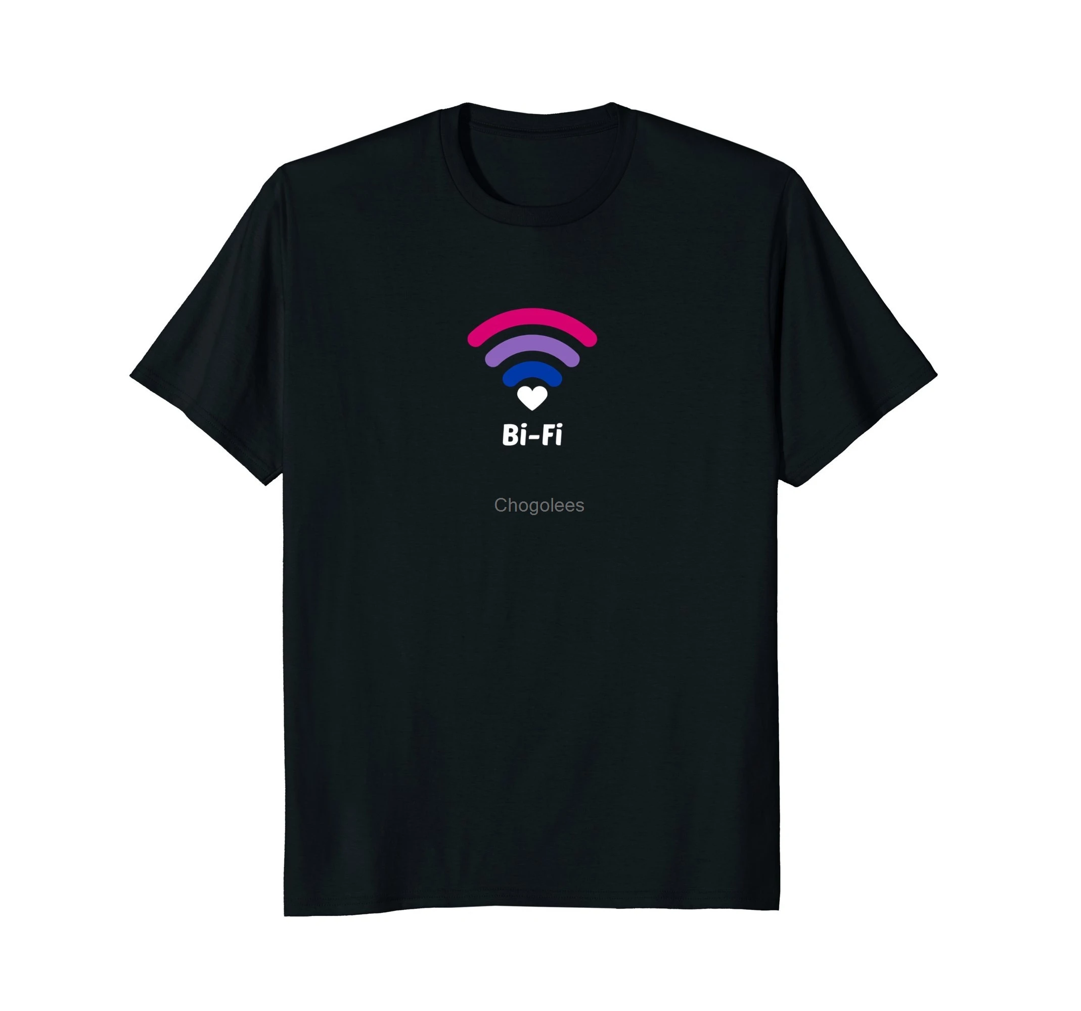 Bi-Fi Wi-Fi бисексуальная ЛГБТ футболка с графическим рисунком гордости |