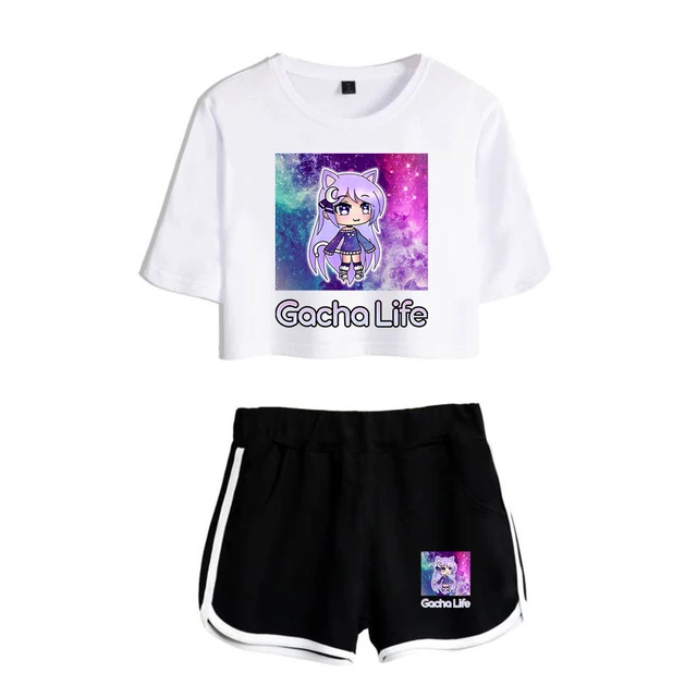 T-shirt Gacha Life Klau Vintage, roupa Kawaii, roupa de secagem rápida  masculina, nova - AliExpress