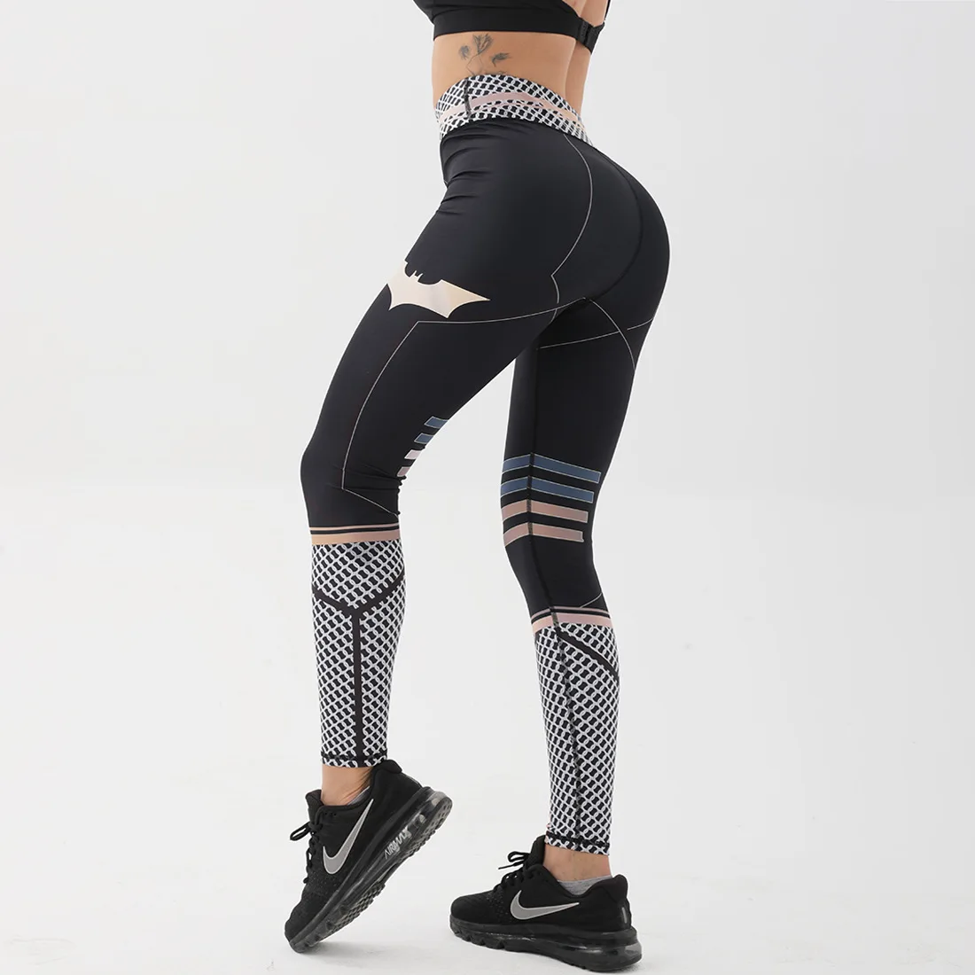 Sport Leggings Women Superhero 3D Printed Yoga Pant High Waist Gym