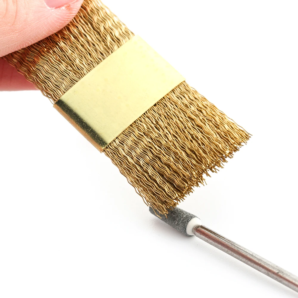 

1Pc Electric Manicure Drills Cleaning Brush Cleaner Nail Drill Bit Clean Tool Copper Wire Drill Brush Dental Drill Bit Clean Too