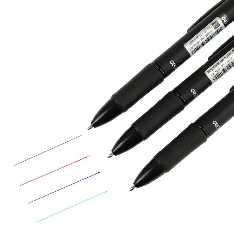 Выдвижная многофункциональная шариковая ручка Четырехцветная черная красная