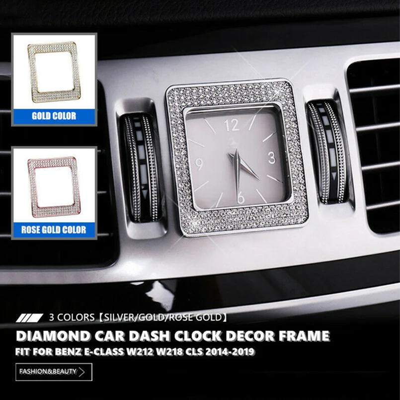 Новая мода алмазные тире часы Декор Рамка для Mersedes Benz E-Class W212 W218 CLS 14'-ON