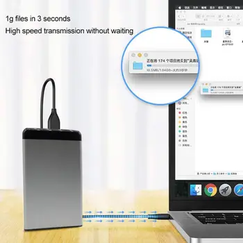 

Portable External Hard Drive 500GB/1TB/2TB Mobile Hard Disk USB 3.0 High Speed for Notebook Desktop Computer