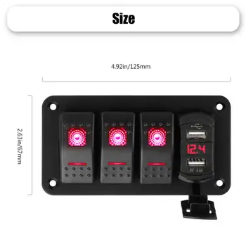 

Waterproof Car Rocker Switch Parts Replacement Universal Toggle Panel Boat