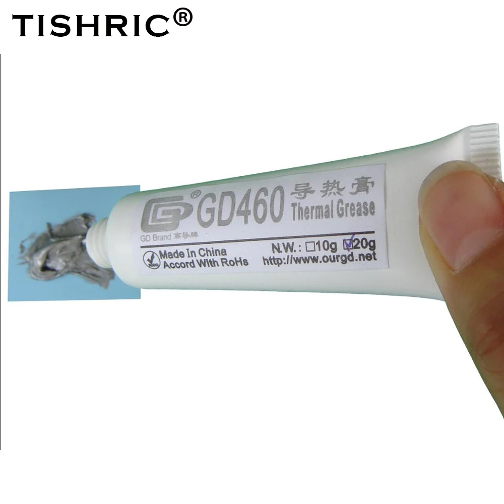 Термопаста TISHRIC теплоотвод термоклеевой охладитель для ЦП радиатор теплоотвод Термопаста для процессоров паста термика