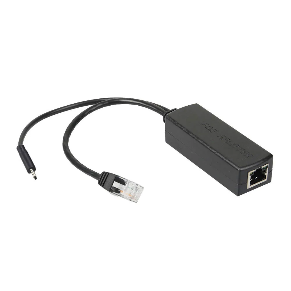 IEEE 802.3af Micro USB Активный сплиттер PoE Мощность Over Ethernet 48V до 5V 2.4A для планшета Dropcam или