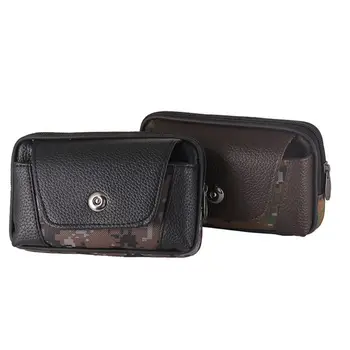 

Men Vintage PU Leather Waist Bag Belt Loop Holster Carry Phone Pouch Wallet Q1QA