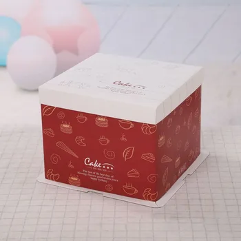 

5pcs Square Box Packaging Cake Baking Box Birthdy Gift Decoration Box Package Birthdy Cakes Boxes