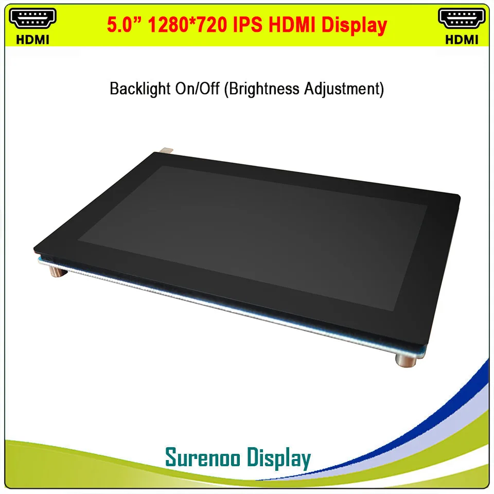 US $59.99 50 5 inch 1280720 IPS Inner HDMICompatible HD LCD Module Monitor Display Screen USB Capacitive Touch Panel for RaspBerry Pi