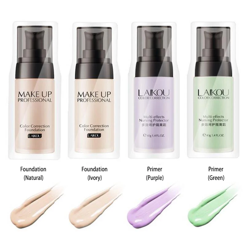 

Sample Size 8PCS Face Concealer Primer Natural Matte Make Up Foundation Pores Invisible Prolong Makeup Base Oil-control