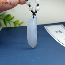 CYNSFJA Real Rare Certified Natural A Grade Burmese Jadeite Amulets Melon Jade Pendant Ice Hand Carved High Quality Best Gifts