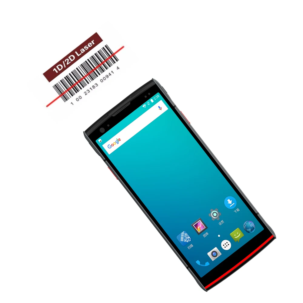 Сенсорного экрана мобильного телефона, компьютера, сбор данных 4G Gsm Bluetooth 2D сканер штрих-кода NFC читатель беспроводной PDA терминал