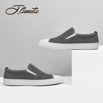

J.benato Men shoes youth fashion sneakers men's casual shoes leather overshoes trend low-top shoes