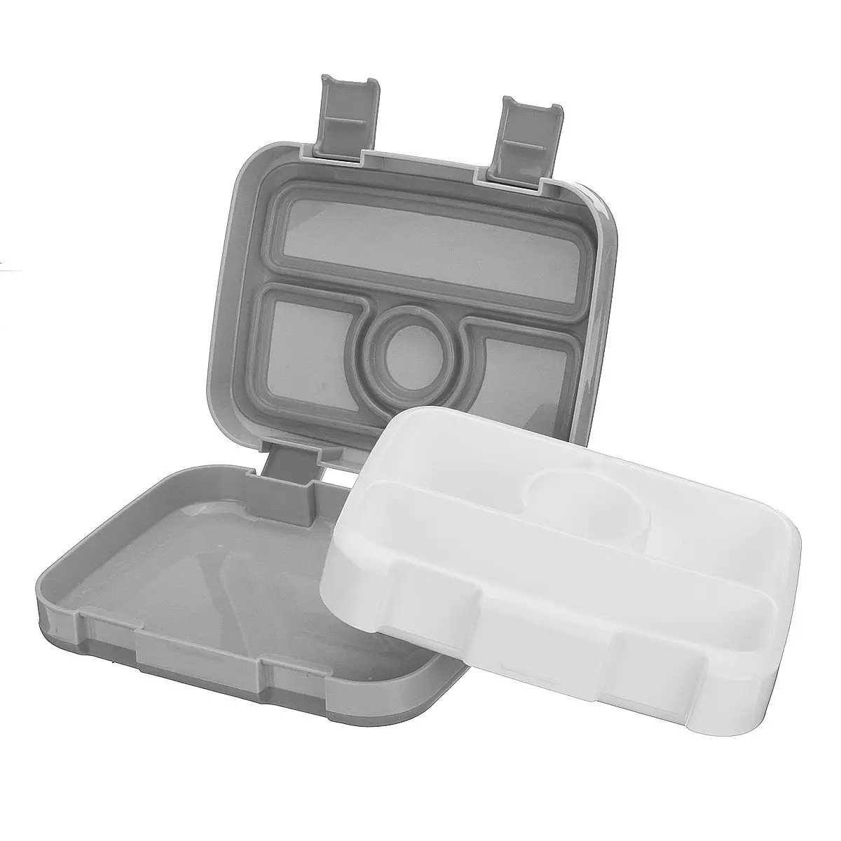 2 Слои модные Bento Коробки для обедов разделены Еда контейнер с ложкой микроволновая печь для пикника для хранения Коробки для обедов Пластик