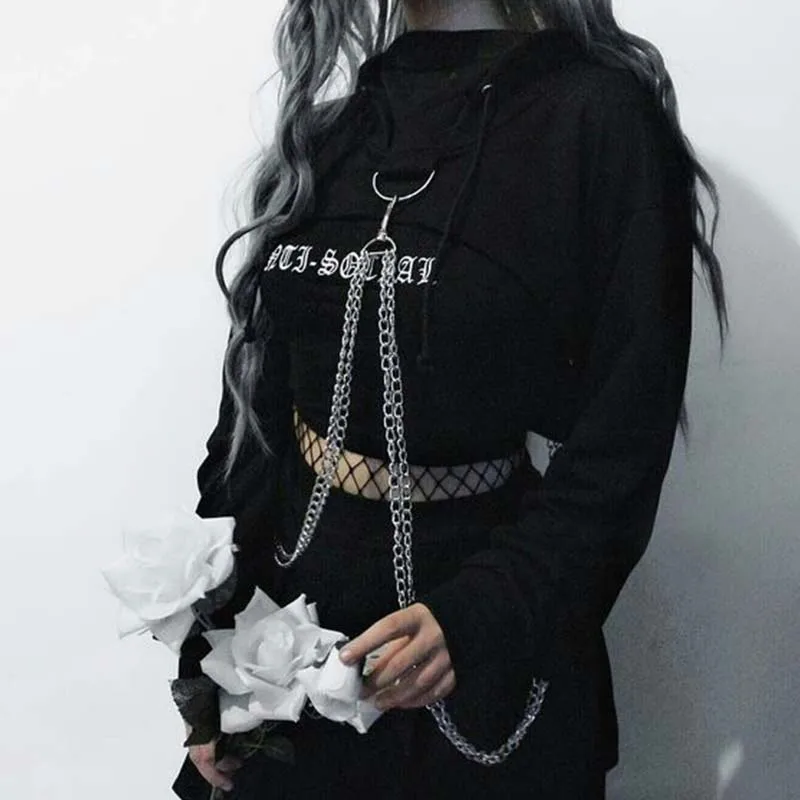 Kpop Gothic Fashion Crop Tops - Image 3