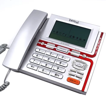 

FSK DTMF Landline Telephone Pulse Tone Mode with Call ID Time Temperature Display Fixed Phone For Home Office New