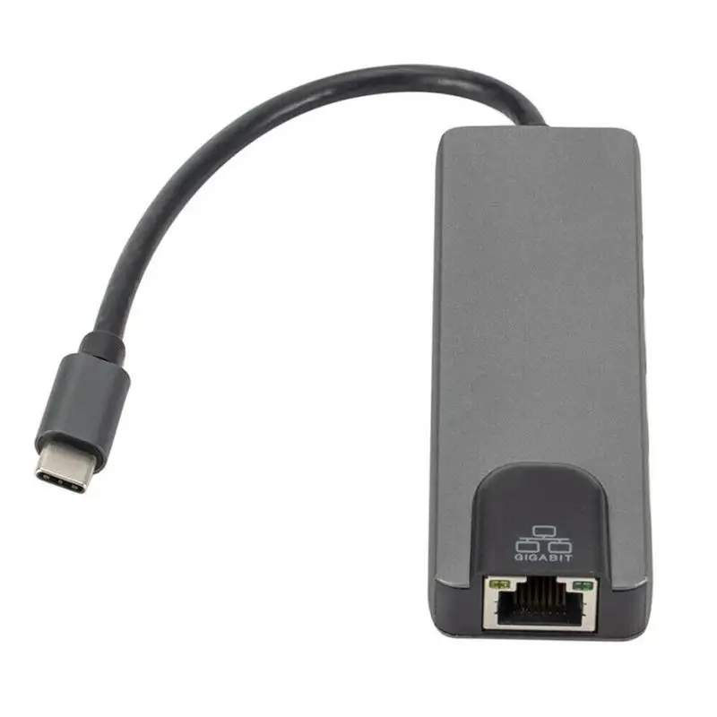 5 в 1 концентратор USB Type C Hdmi 4K USB C концентратор для Gigabit Ethernet Rj45 Lan адаптер для book Pro Thunderbolt 3 USB-C порт зарядного устройства - Цвет: as shown