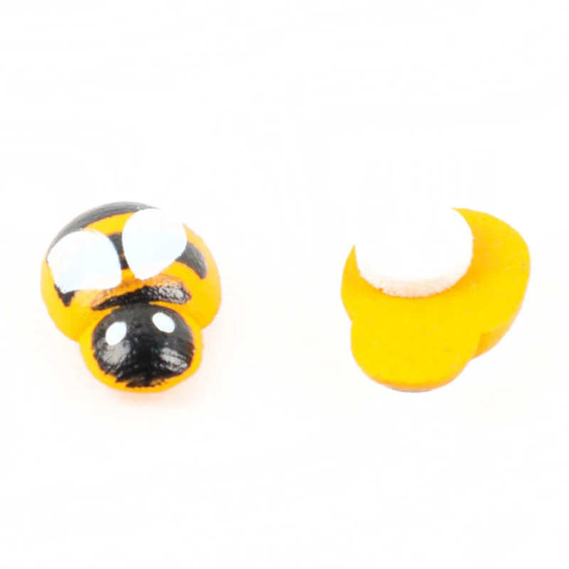 100 шт домашний декор мини пчела деревянные губки самоклеящиеся наклейки на стену