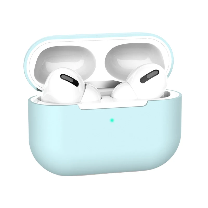 Силиконовый чехол, защитный чехол для Apple AirPods Pro, TPU, Bluetooth наушники, мягкий силиконовый чехол для Air Pods 3, защитный чехол s - Цвет: Blue