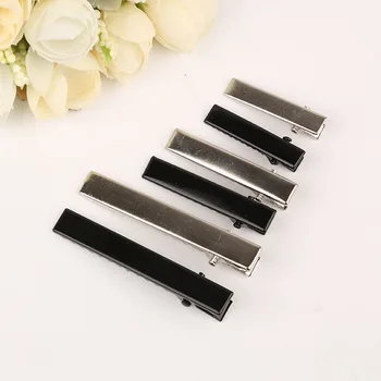 

DHL 100bag 100pcs/bag DIY flat mouth square clip word duckbill clip handmade alloy material card DIY hearwear