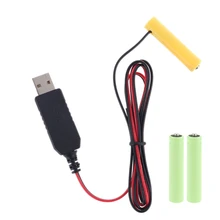 Aliexpress - LR03 AAA Battery Eliminator 2m USB Power Supply Cable Replace 1 to 4pcs AAA Battery For Electric Toy Flashlight Clock