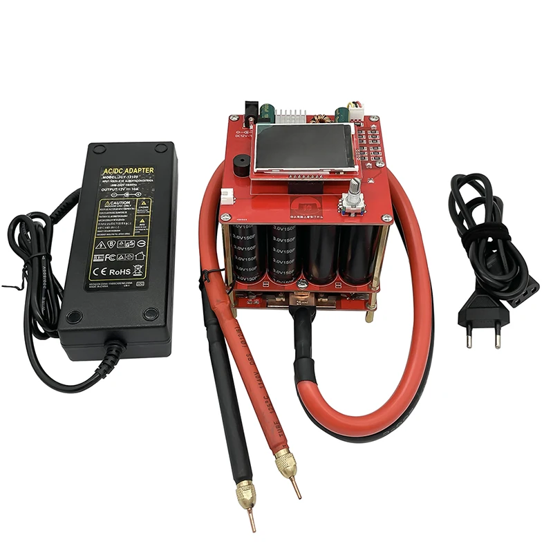 hot air station RX-02 6V 600F Capacitor Spot Welder LED Digital Display Spot Welding Machine Weld Tool 4AWG 0.25mm Nickel For 18650 Battery Pack hot stapler plastic repair Welding Equipment