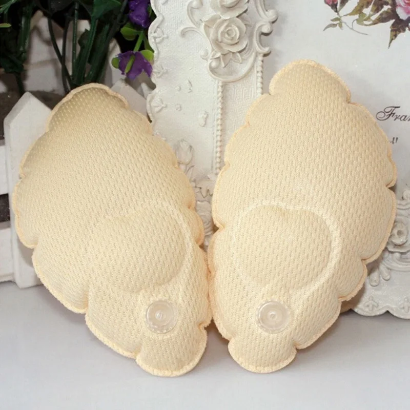Beige 1 пара, Женский волшебный бюстгальтер, вставки, хлопок, удобный, грудь, усилитель груди, надувные, пуш-ап, вкладыши для бюстгальтера, для бикини, купальник - Цвет: Beige