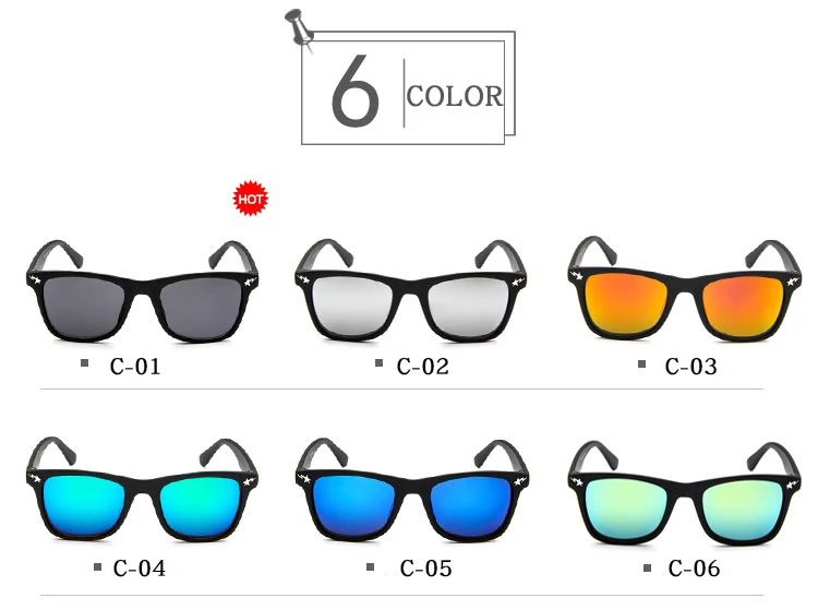 Новые крутые очки детские модные солнцезащитные очки с покрытием детские солнцезащитные очки