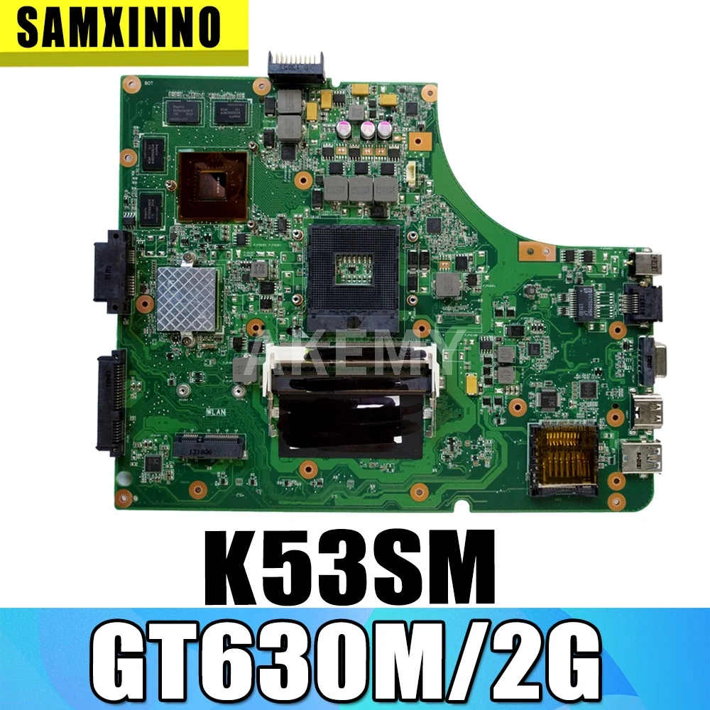 SAMXINNO Новый K53SM Материнская плата ASUS K53SC X53S K53SV K53SJ P53SJ K53S ноутбука W/ GT630M/GT540M 2 Гб GPU |