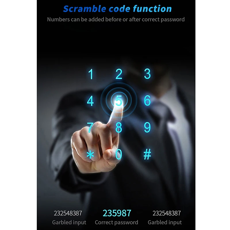 Цифровой Bluetooth умный дверной замок с отпечатком пальца, код, Wifi, карта безопасности, дверной замок, офисный пульт дистанционного управления, управление звуком AI