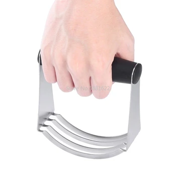 

1 pc Hot Selling Butter Blender Stainless Steel Baking Dough Cutter Professional Pastry Cutter with Blades Kitchen Accessories