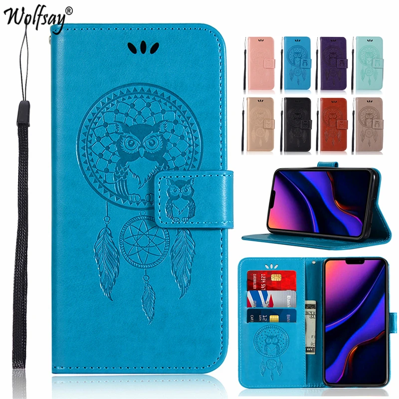 Phone Bag Case For iphone 11 Cover Owl Flip Leather Wallet Full Protective 6.1 inch | Мобильные телефоны и аксессуары