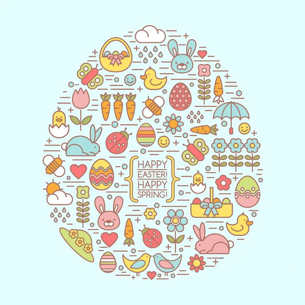 

ZATBWS Happy easter Clear Stamps For DIY Scrapbooking/Card Making/Album Decorative Rubber Stamp Crafts