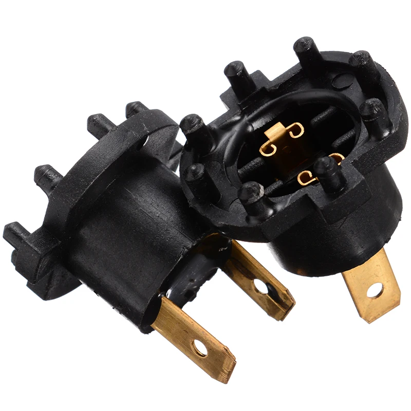 2pcs Headlight Bulb Black Color Socket Holder For Kawasaki ER6-F 2012/2015 For Mazda 3/5/323 Lamp Holder Accessories