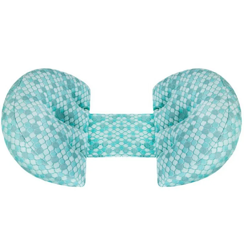 Side Sleeper Pregnancy Pillow Circles Plaid Print Maternity Pillow With Removable Jersey Cover - Цвет: Серебристый