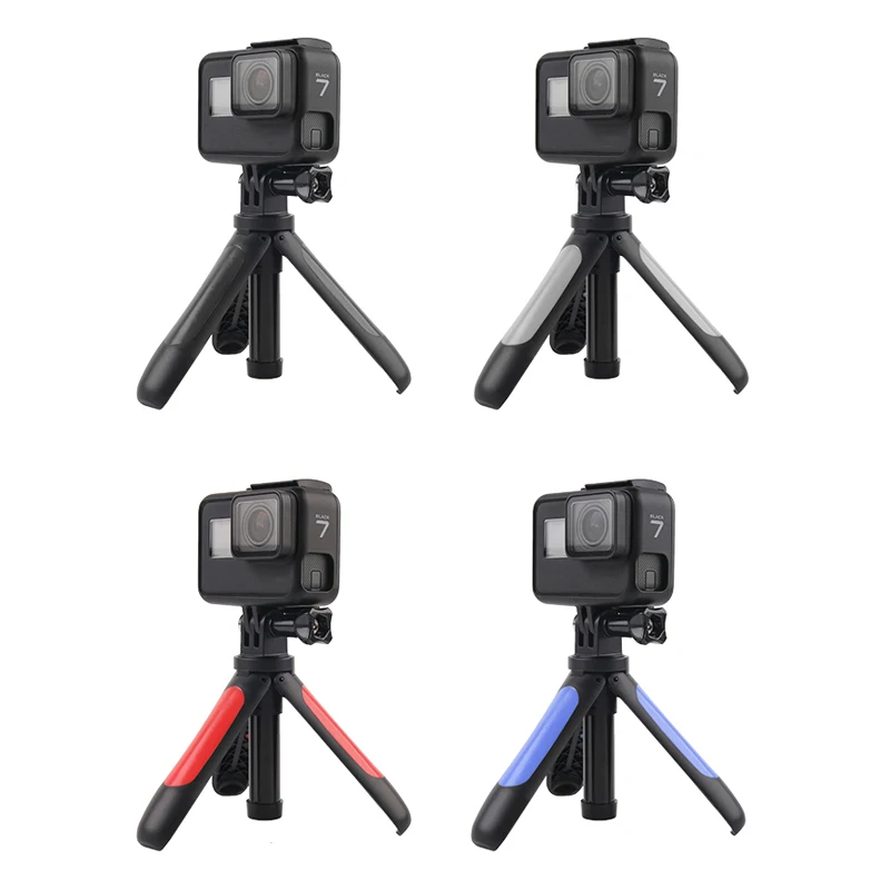 Ручной мини-штатив, селфи палка, выдвижной монопод для GoPro Hero 8 7 6 5 Yi 4K Sjcam Sj8 M10 Eken H9r Dji Osmo, Экшн-камера