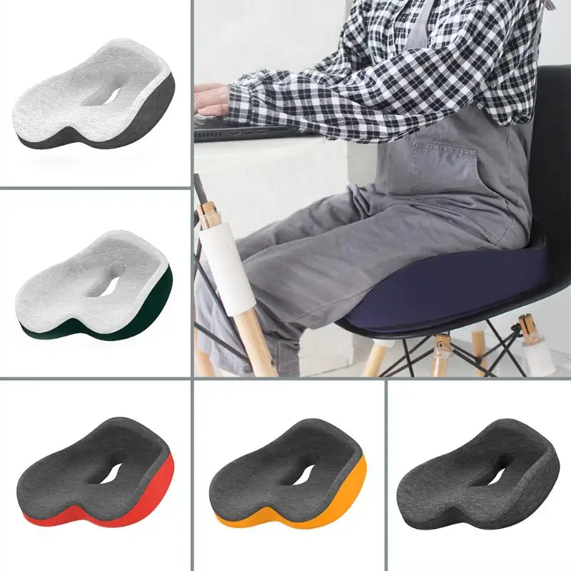 Ортопедическая подушка для сиденья из пены с эффектом памяти и копчика Офисная