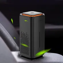 Purificador de aire de iones negativos para coche, minilimpiador de aire para vehículo doméstico, USB HEPA, elimina el interruptor de pantalla táctil, accesorios para coche