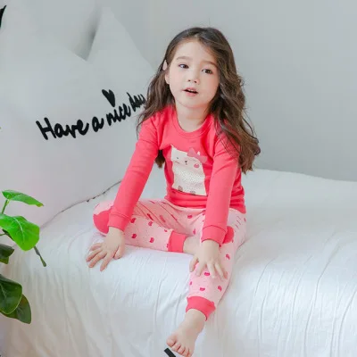 19 Colors Autumn Winter Boy Girls Floral Pajama Set.Cotton Children‘s Flowers Sleepwear Suit Toddler Baby Kids Basic Home Outfit top Sleepwear & Robes Sleepwear & Robes