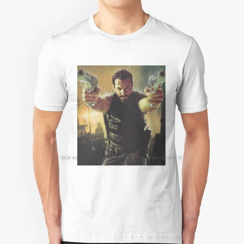 Max Payne 3 Double Noise Gaming Art T Shirt 100% Puro Cotone Max Payne Gaming Games Videogioco Max Payne 3 Game Action Game
