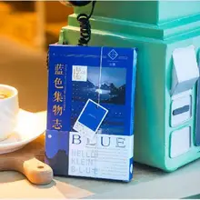 Ensemble de cartes postales mixtes «Blue Collection», Lot de 30 pièces, signet en papier pour étudiants en Art moderne et en entreprise, cartes de vœux 