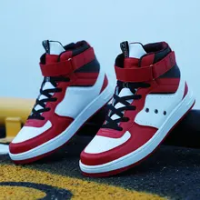 Модные кожаные кроссовки для подростков; Повседневная прогулочная обувь для мальчиков; удобная Мужская Уличная обувь для скейтбординга; кроссовки