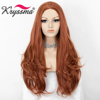 

Platinum Blonde Wigs For Women Long Wavy Synthetic Wigs Copper Red Cosplay Wigs Heat Resistant Fiber Hair Wig For Halloween